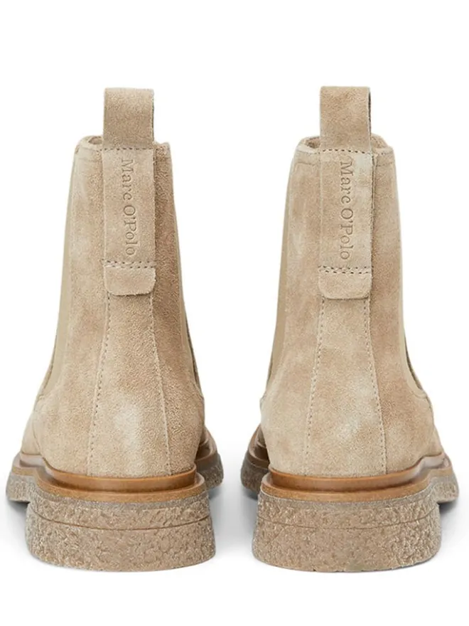 Leder-Chelsea-Boots in Beige>Marc O'Polo Shoes New