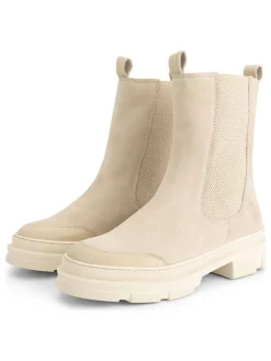 TRAVELIN' Stiefeletten^Leder-Chelsea-Boots in Beige