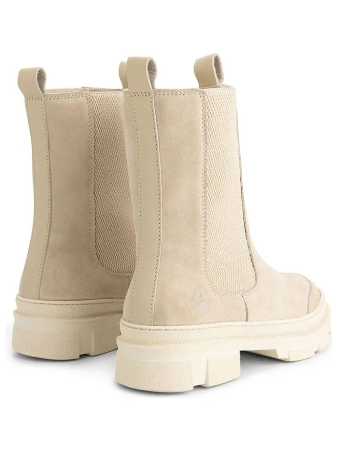 TRAVELIN' Stiefeletten^Leder-Chelsea-Boots in Beige