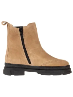 lamino Stiefeletten·Chelsea Boots^Leder-Chelsea-Boots in Beige