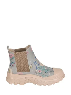 Leder-Chelsea-Boots in Beige/ Hellbalu/ Bunt>Streetfly New