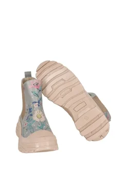Leder-Chelsea-Boots in Beige/ Hellbalu/ Bunt><noscript><img width=