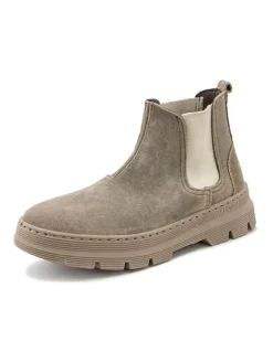 natural world Stiefel & Boots^Leder-Chelsea-Boots in Beige