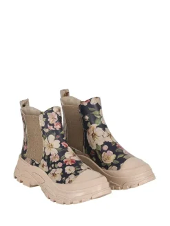 Leder-Chelsea-Boots in Beige/ Dunkelblau/ Bunt>Streetfly Best