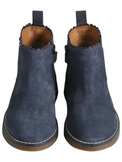 Leder-Chelsea-Boots in Blau><noscript><img width=