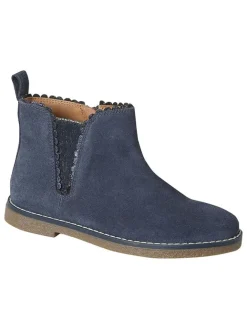 Leder-Chelsea-Boots in Blau>vertbaudet Clearance