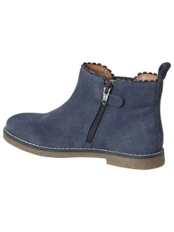 Leder-Chelsea-Boots in Blau>vertbaudet Clearance