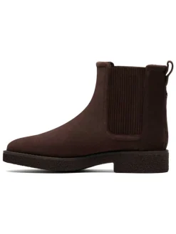 Clarks Stiefeletten^Leder-Chelsea-Boots in Braun