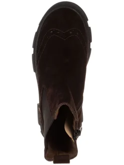 Leder-Chelsea-Boots in Braun><noscript><img width=