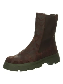 Leder-Chelsea-Boots in Braun>Think! Online