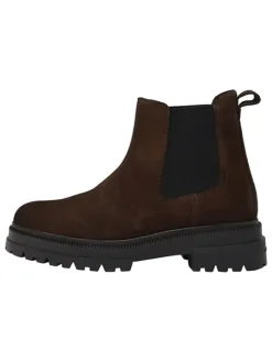Tommy Hilfiger Shoes Stiefel & Boots^Leder-Chelsea-Boots in Braun