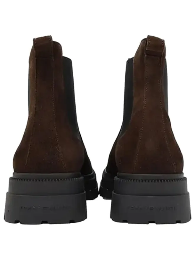 Tommy Hilfiger Shoes Stiefel & Boots^Leder-Chelsea-Boots in Braun