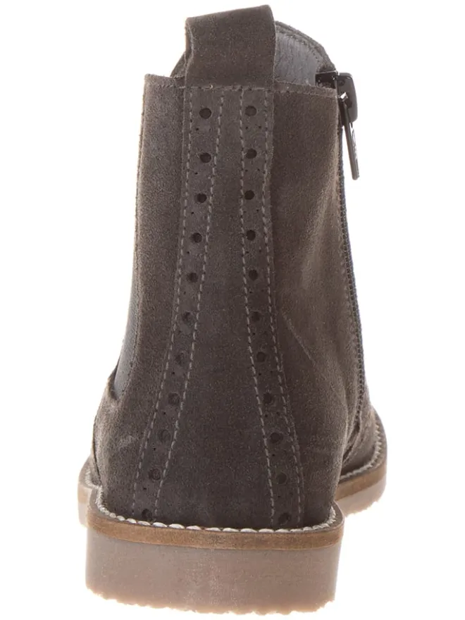 Leder-Chelsea-Boots in Braun>lamino Online