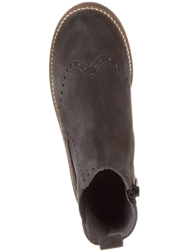 Leder-Chelsea-Boots in Braun>lamino Online