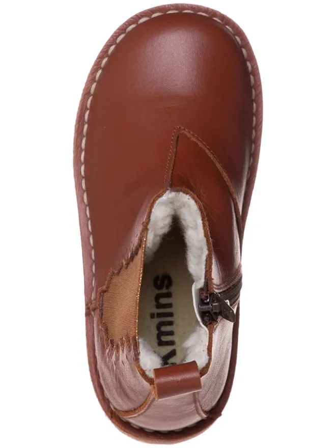 kmins Stiefeletten·Chelsea Boots^Leder-Chelsea-Boots in Braun