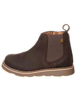 Leder-Chelsea-Boots in Braun>El Naturalista Online