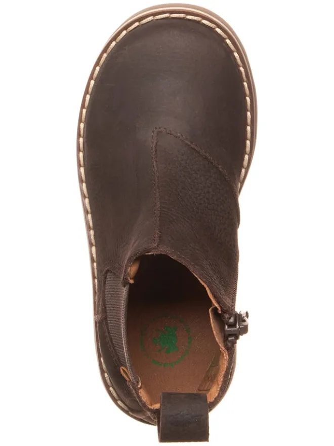 Leder-Chelsea-Boots in Braun>El Naturalista Online