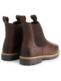 Leder-Chelsea-Boots in Braun><noscript><img width=