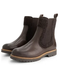 TRAVELIN' Stiefeletten^Leder-Chelsea-Boots in Braun