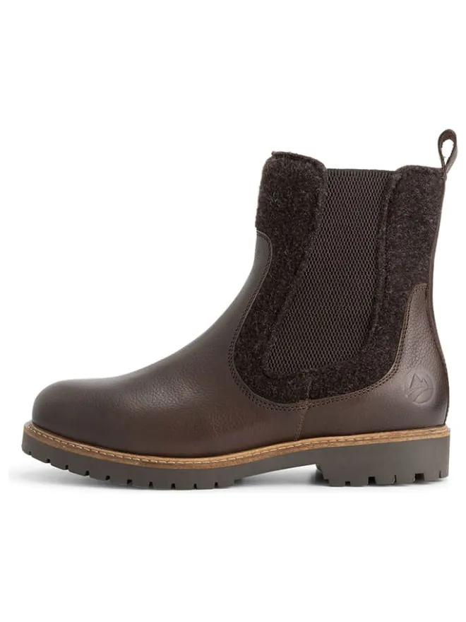 TRAVELIN' Stiefeletten^Leder-Chelsea-Boots in Braun