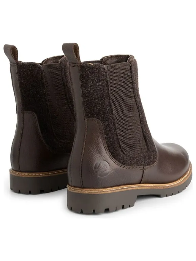 TRAVELIN' Stiefeletten^Leder-Chelsea-Boots in Braun