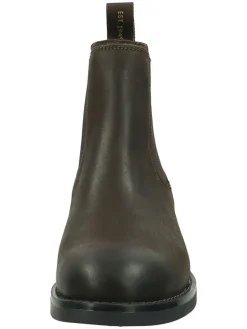 Leder-Chelsea-Boots in Braun><noscript><img width=