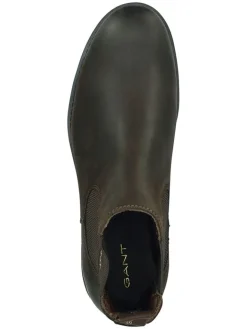 Leder-Chelsea-Boots in Braun><noscript><img width=