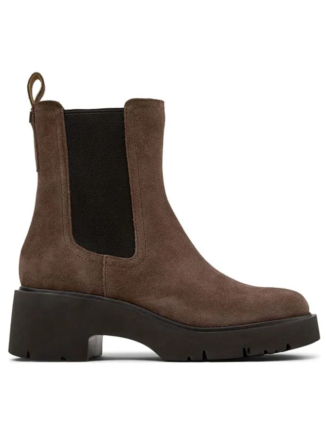 Leder-Chelsea-Boots in Braun>Camper Clearance
