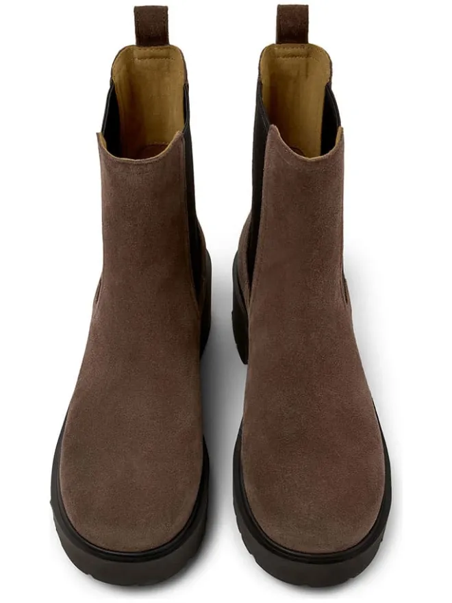 Leder-Chelsea-Boots in Braun>Camper Clearance
