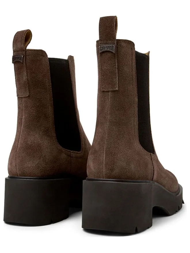 Leder-Chelsea-Boots in Braun>Camper Clearance