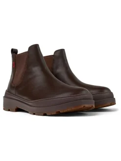 Leder-Chelsea-Boots in Braun>Camper