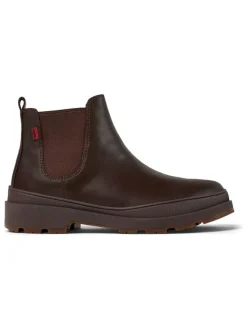 Leder-Chelsea-Boots in Braun>Camper