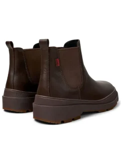 Leder-Chelsea-Boots in Braun><noscript><img width=
