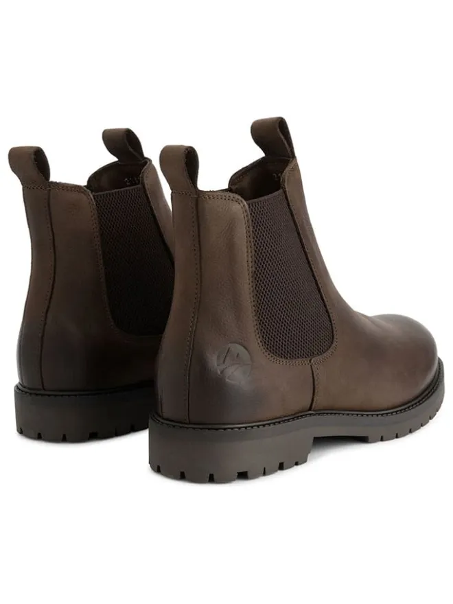 Leder-Chelsea-Boots in Braun>TRAVELIN' New