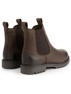 Leder-Chelsea-Boots in Braun><noscript><img width=