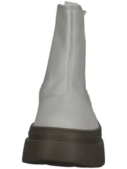 Leder-Chelsea-Boots in Creme/ Taupe><noscript><img width=