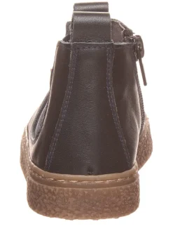 Leder-Chelsea-Boots in Dunkelblau><noscript><img width=