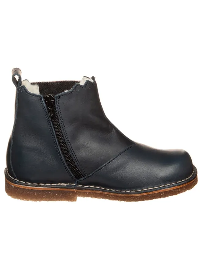 kmins Stiefeletten·Chelsea Boots^Leder-Chelsea-Boots in Dunkelblau