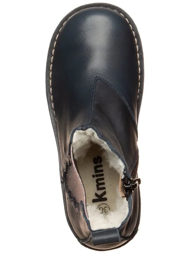 kmins Stiefeletten·Chelsea Boots^Leder-Chelsea-Boots in Dunkelblau