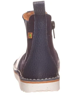 Leder-Chelsea-Boots in Dunkelblau><noscript><img width=