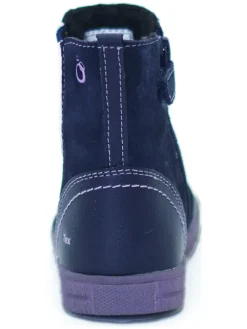 Leder-Chelsea-Boots in Dunkelblau><noscript><img width=