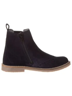 Leder-Chelsea-Boots in Dunkelblau>lamino Clearance