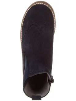 Leder-Chelsea-Boots in Dunkelblau><noscript><img width=