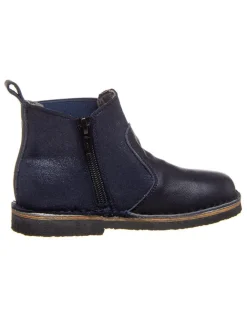 kmins Stiefeletten·Chelsea Boots^Leder-Chelsea-Boots in Dunkelblau