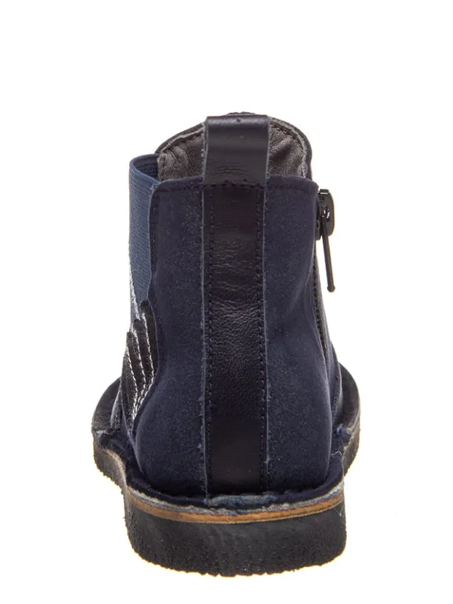 kmins Stiefeletten·Chelsea Boots^Leder-Chelsea-Boots in Dunkelblau