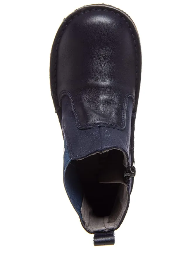 kmins Stiefeletten·Chelsea Boots^Leder-Chelsea-Boots in Dunkelblau