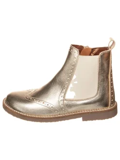 kmins Stiefeletten·Chelsea Boots^Leder-Chelsea-Boots in Gold