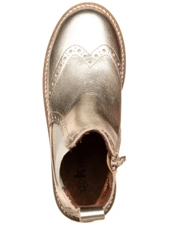 kmins Stiefeletten·Chelsea Boots^Leder-Chelsea-Boots in Gold
