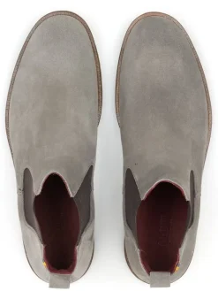 Leder-Chelsea-Boots in Grau><noscript><img width=