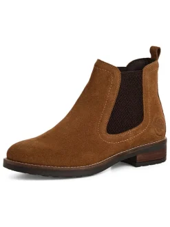 Leder-Chelsea-Boots in Hellbraun><noscript><img width=
